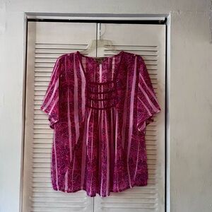 Nine West Vintage America Collection Sheer Top